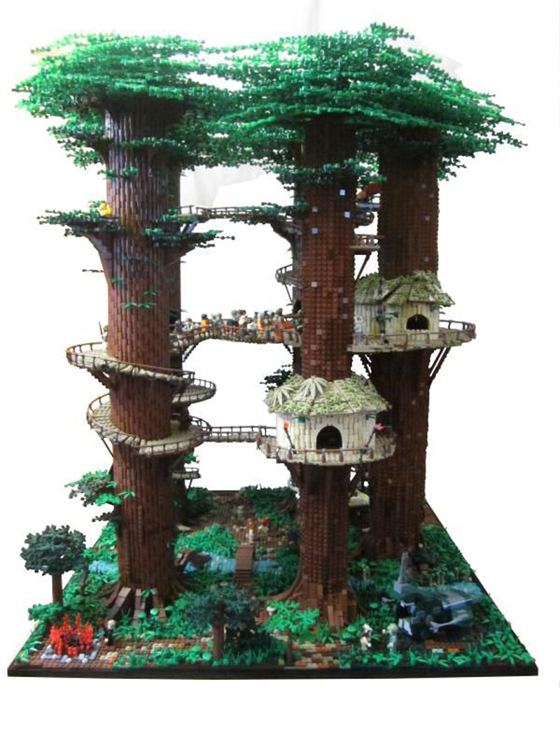 Illustration for article titled Fan Builds Huge 3-Foot Tall Star Wars Ewok Village